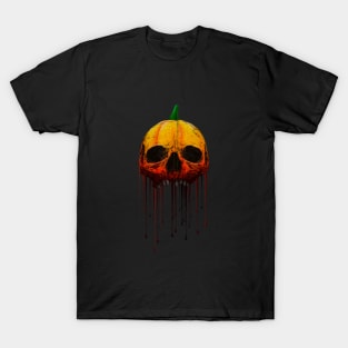 Dripping Skull Pumpkin T-Shirt